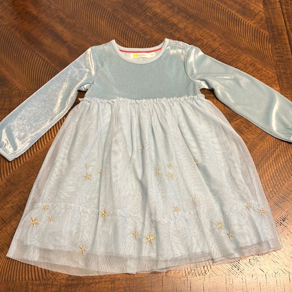 Baby Boden Blue Angel Tulle Dress
